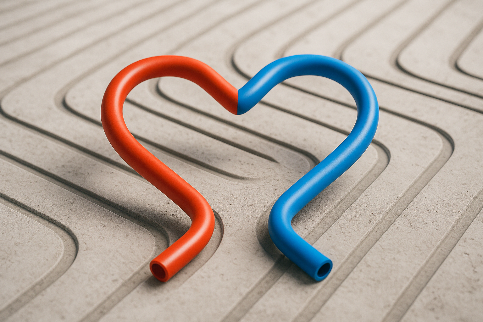 Staubarmes Fräsen für Fußbodenheizung bei Sanierung