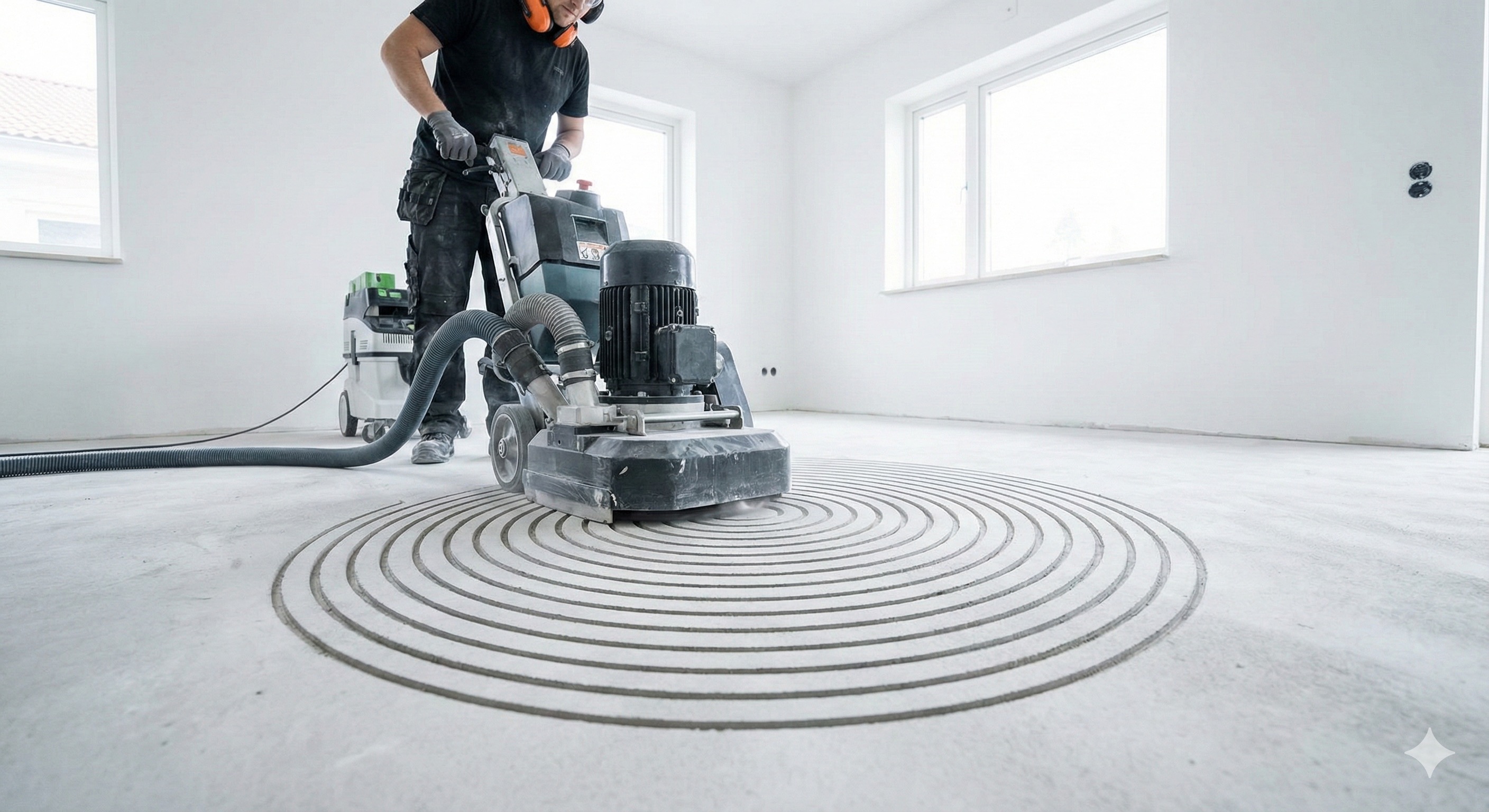 Fräsen von Fußbodenheizungen